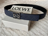 LOEWE Belt Top version Belt Genuine Cattlehide Leather Surface Original Single Original Single Double-Sided First Layer Original Cowhide4.0Men's Leather Belt Man's Belt Men's Belt Business Casual Pants Belt Men's Business Casual Belt Belt Men's High-End B