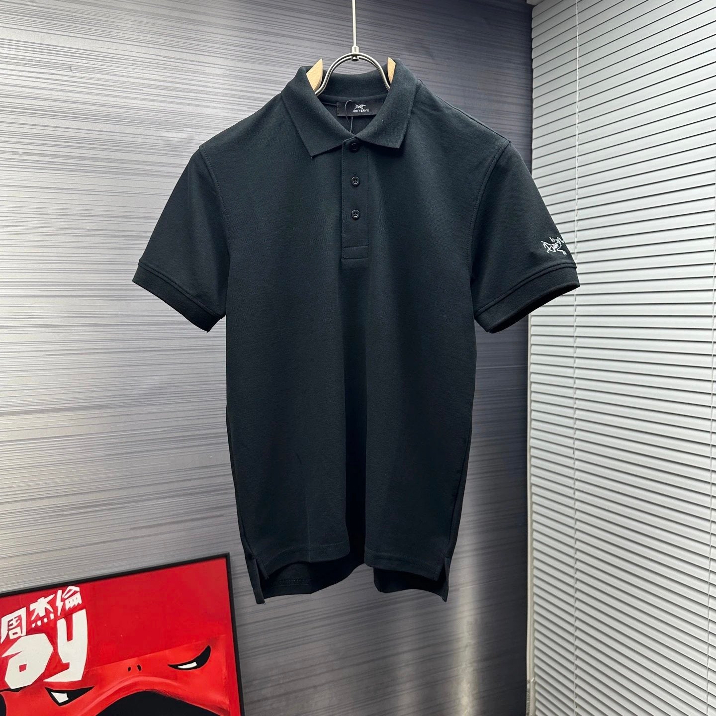 Arc'teryx T-shirt Cuff Chicken Skeleton logo Embroidery POLO Short Sleeve Turn-down Collar Shirt Unisex Summer Loose Fit T Business Commuter Short Sleeve Shirt Plus Size