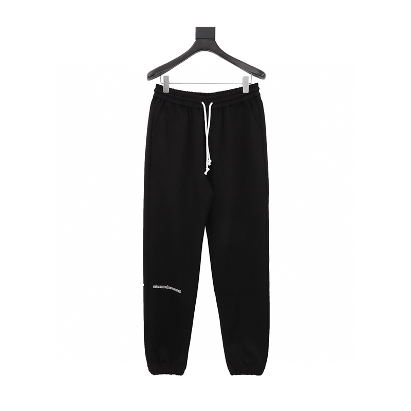 Alexander Wang Sweatpants Basic Small Letter Printed Casual Trousers for Men and Women