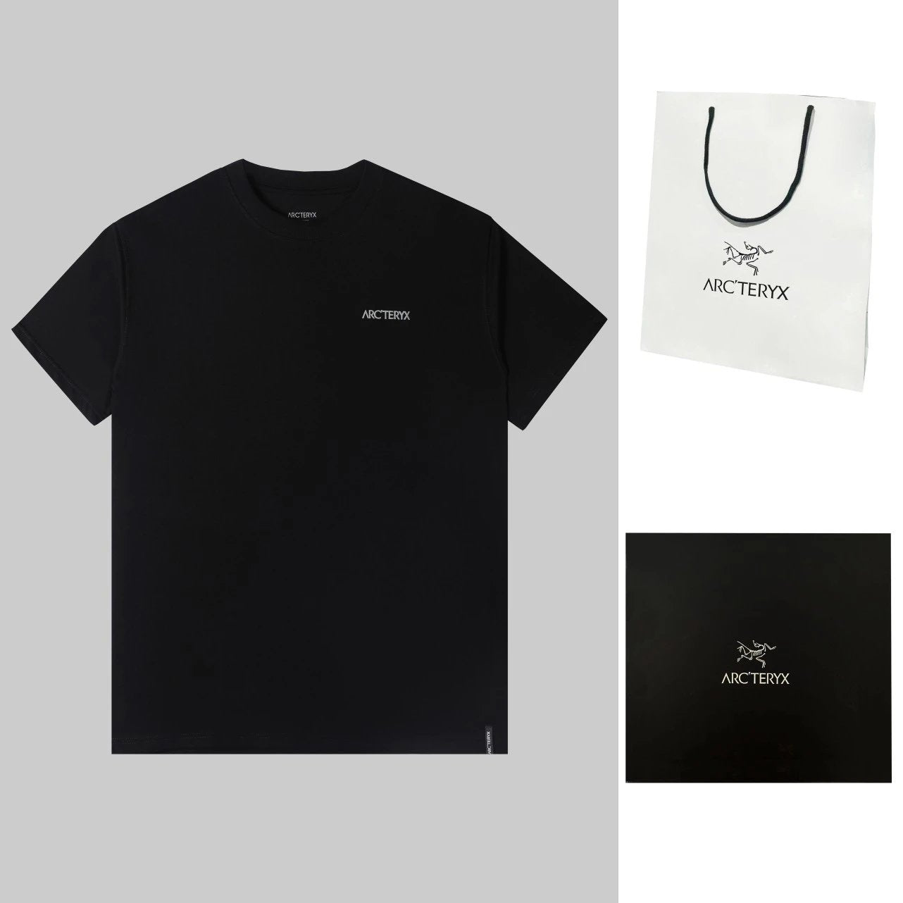 Arc'teryx T-shirt Printed Foam logo round Neck Short Sleeve25ss New Pure Cotton Unisex Style T T-shirt OS Loose Fit Base Shirt Top Half Sleeve T-Shirt