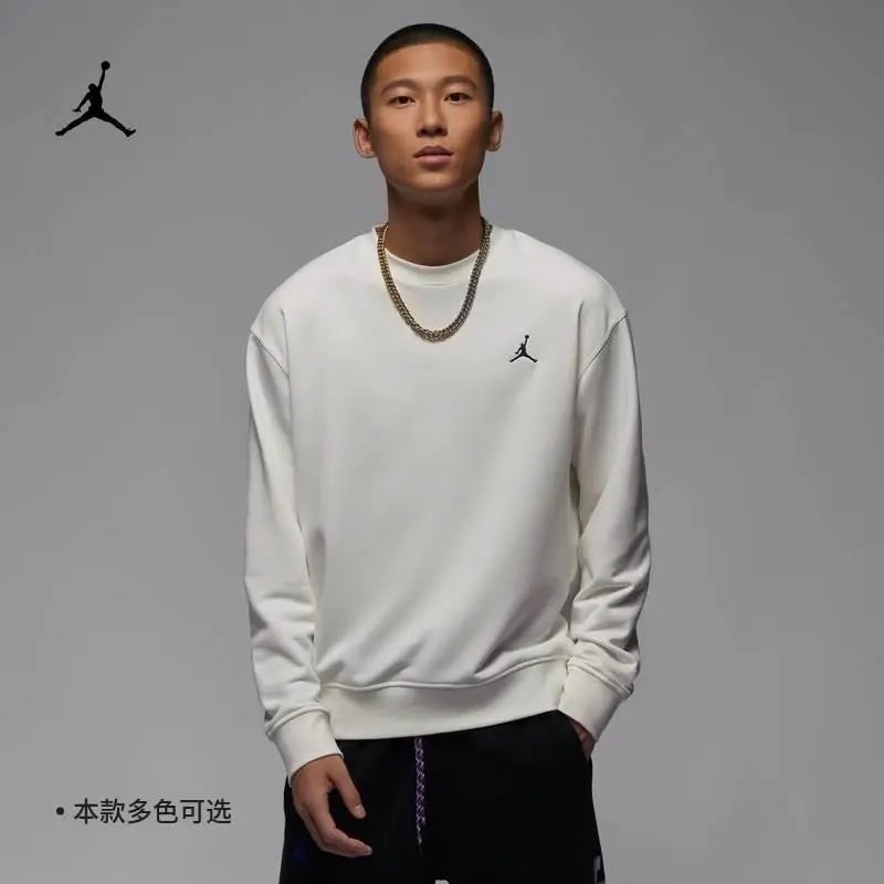 Nike 飞人男子卫衣春季涂鸦印花圆领长袖套头衫HF1118