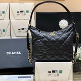 Chanel Women's Bag Top version 2022CC-New bags22b Dual Use hobo Sheepskin Hippie Bag Underarm Bag Hobo Bag Backpack Shoulder Messenger Bag Celebrity Same Style Bag Women's Bag