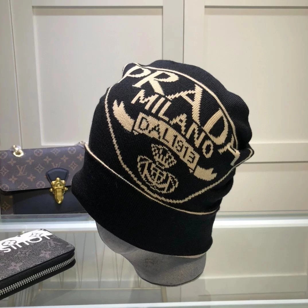 PRADA Hat Fashion Trend Woolen Cap