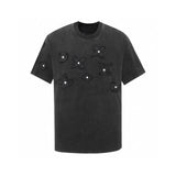 Louis Vuitton LV T-shirt Patch logo round Neck Short Sleeve25ss New Pure Cotton Unisex Style T T-shirt OS Loose Fit Base Shirt Short Sleeve T-Shirt Top