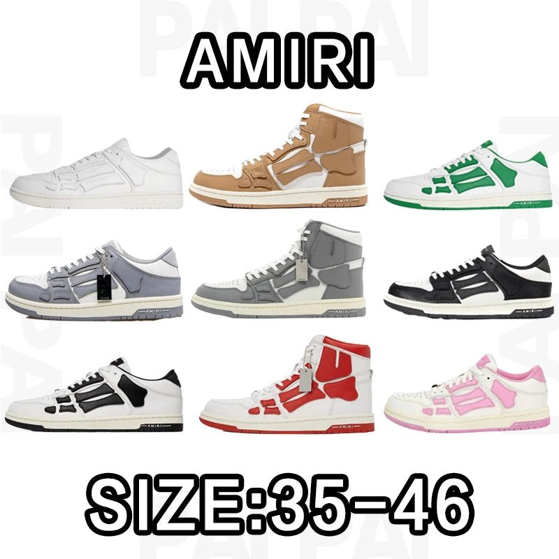 Amiri Shoes Fashion Trendy Brand Sneaker Men's and Women's Casual Shoes Running Shoes