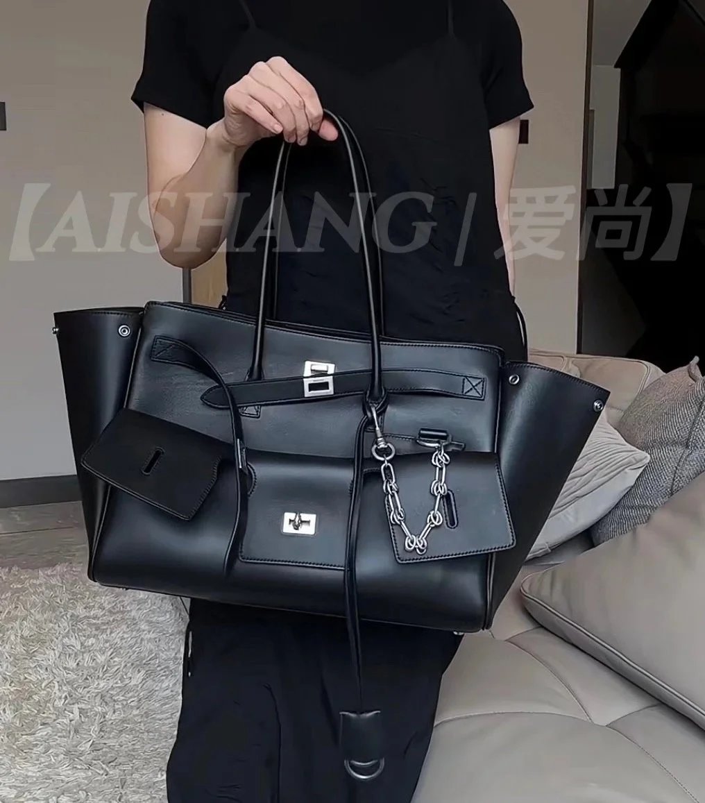 Balenciaga Bag Top version 【Treasure Item】24New Belaie Tote Bag Tote Medium Women's One Shoulder Handbag Shopping Bag Mummy Bag Travel Essential Unisex