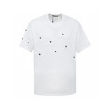 Louis Vuitton LV T-shirt Patch logo round Neck Short Sleeve25ss New Pure Cotton Unisex Style T T-shirt OS Loose Fit Base Shirt Short Sleeve T-Shirt Top