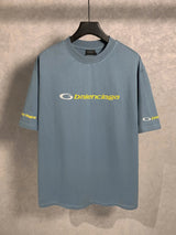 Balenciaga T-shirt Front and back letter embroidery logo round Neck Short Sleeve25ss New pure cotton T Unisex T-Shirt OS Drop Shoulder Loose Fit Base Shirt Top T-Shirt Short Sleeve