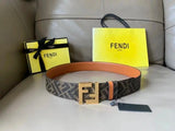 FENDI Belt Top version In Stock High Quality Genuine Leather New Men's Belt Fashion All-Match Casual Monster Belt Pant Belt Unisex