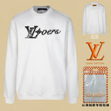 Louis Vuitton LV Hoodie Chest Print logo Round Neck Sweatshirt Jacket Pullover Long Sleeve OS Unisex Sports Casual Loose Fit Base Shirt Top