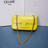 Celine women's bag Top version 【Surrogate Shopping Edition】2022Spring and Summer New Arc De Triomphe Underarm Bag Women's Bag Popular TRIOMPHE Arc De Triomphe Underarm Bag mini Chain Bag box Printed Cow Leather Clutch Square Bag Box Bag Shoulder Bag Cross