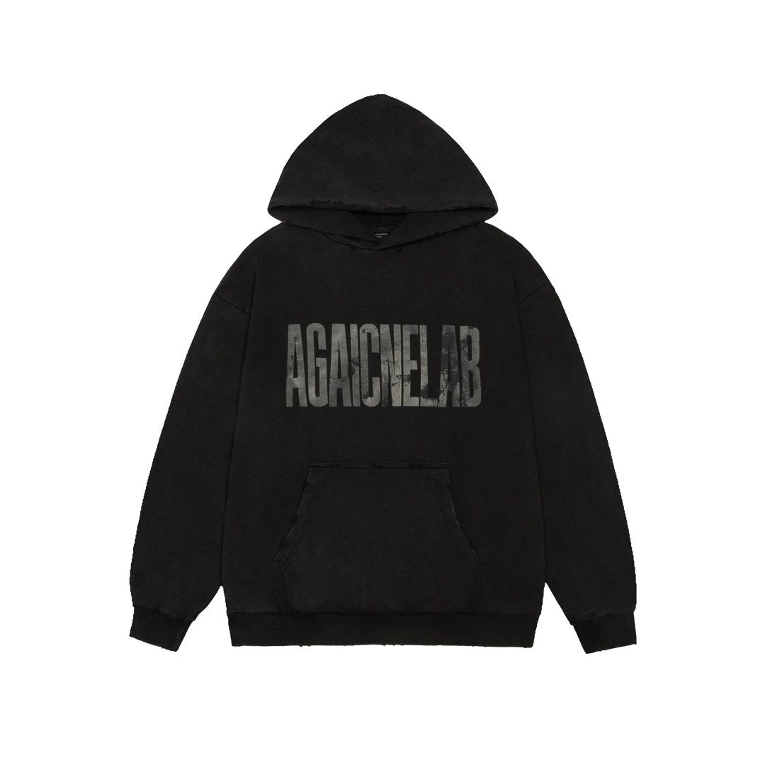 Balenciaga Hoodie Classic Logo Ripped Reverse Letter Hoodie Sweatshirt460100% Cotton Pullover Hoodie Sportswear os Versatile Inner Layer Top Unisex24ss Autumn and Winter New Products