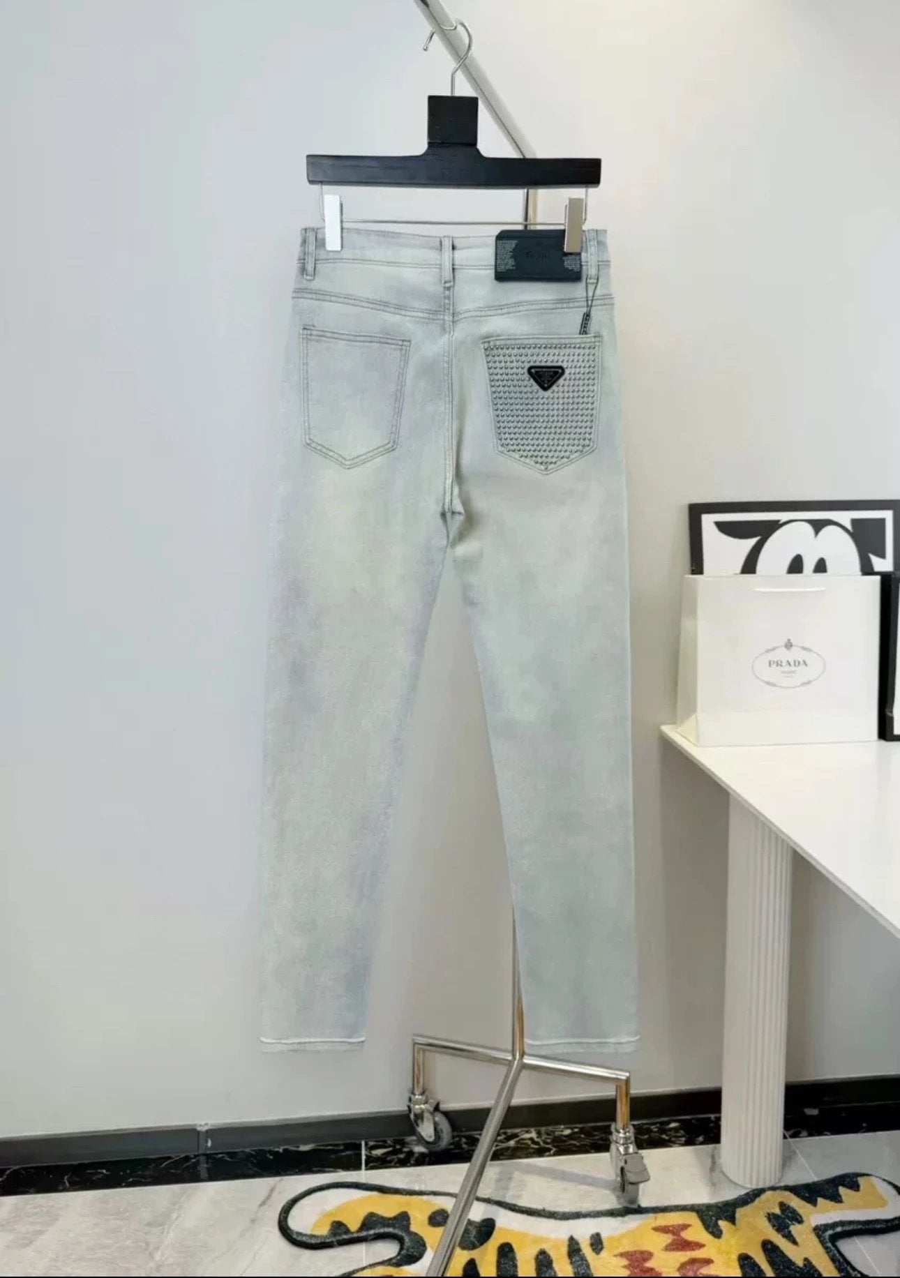 PRADA Jeans Classic All-Matching Comfortable Jeans026