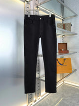 Balenciaga Jeans Double Back Design B Letter Stickers logo25ss Spring Summer New Straight Loose Jeans Unisex Slim Fit Long Pants