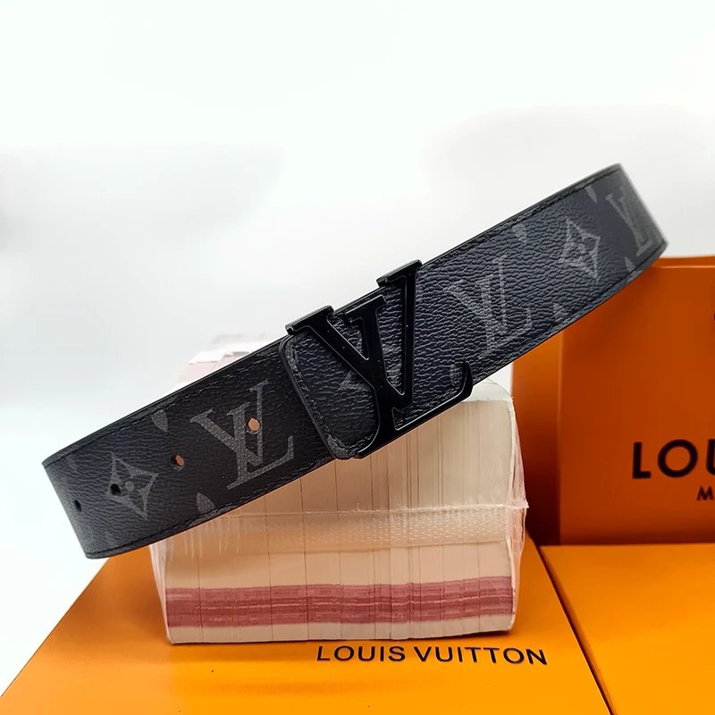 Louis Vuitton LV Belt Belt Men's Graffiti Casual All-Matching Men's Smart Guy Belt Trendy Brand Pant Belt Young Student Pants Belt