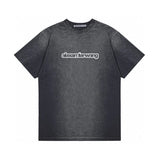 Alexander Wang T-shirt Top Version Counter Same Style Pure Cotton Summer Men's and Women's Same Fashion Loose All-Matching2024New Short Sleeve T T-shirt