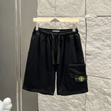 Stone Island Shorts Top Version Tooling Counter Same Style Summer Straight Shorts Casual Pure Cotton Five-Point Sports Pants for Men