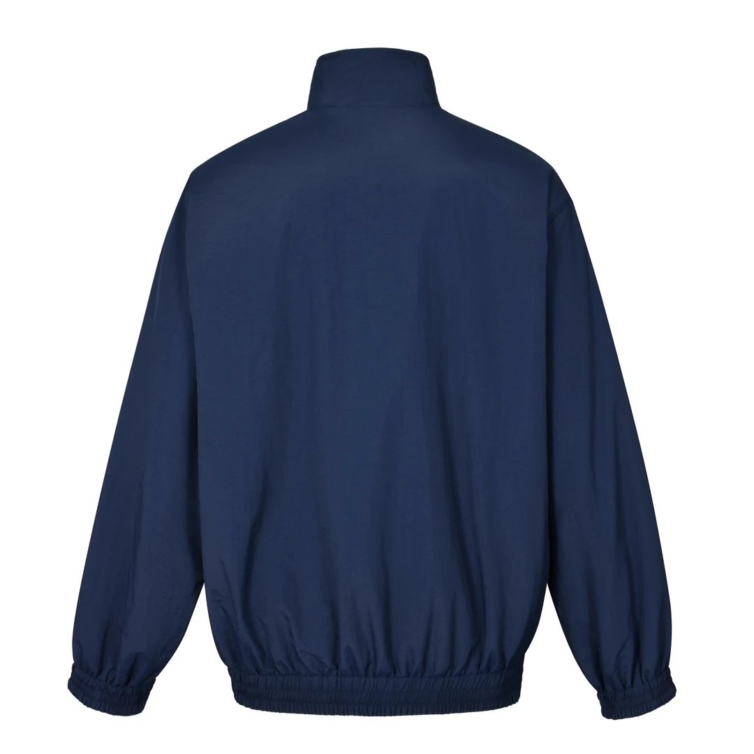 Balenciaga Jackets 24FW Circular Embroidery Reversible Leather Jacket Stand Collar Jacket Unisex Autumn Winter New Sports Casual Loose Versatile