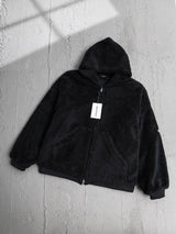 Balenciaga Down Jacket Silicone Armband Lamb Wool Hooded Cotton Jacket Thickened Warm Coat os Unisex Style24ss New Winter Products