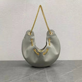 Celine women's bag Top version Original Leather2022New Product AVA Underarm Bag Chain Underarm Bag the Classic Moon Shape Natural Drape Design Chain Used Underarm Bag Is the Main Feature of This Chain Underarm Bag198993