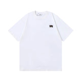 Burberry T-shirt Embroidery on the chest logo round Neck Short Sleeve25ss New Pure Cotton Unisex Style T Casual T-Shirt Base Layer Shirt OS Loose Fit Half Sleeve Top Plus Size