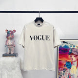 Balenciaga T-shirt Joint Name Vogue Limited Edition Lighthouse Night View logo round Neck Short Sleeve25ss New pure cotton T Unisex T-Shirt OS Loose Fit Base Shirt Top T-Shirt Short Sleeve