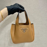 PRADA Bag Top version Latest Version mini Vegetable Basket Adopts Imported Deer Leather Pattern with Imported Sheepskin Compartment Multi-Layer Handbag Chain Bag Messenger Bag Shoulder Bag Underarm Bag Handbag Women's Bag1BA349