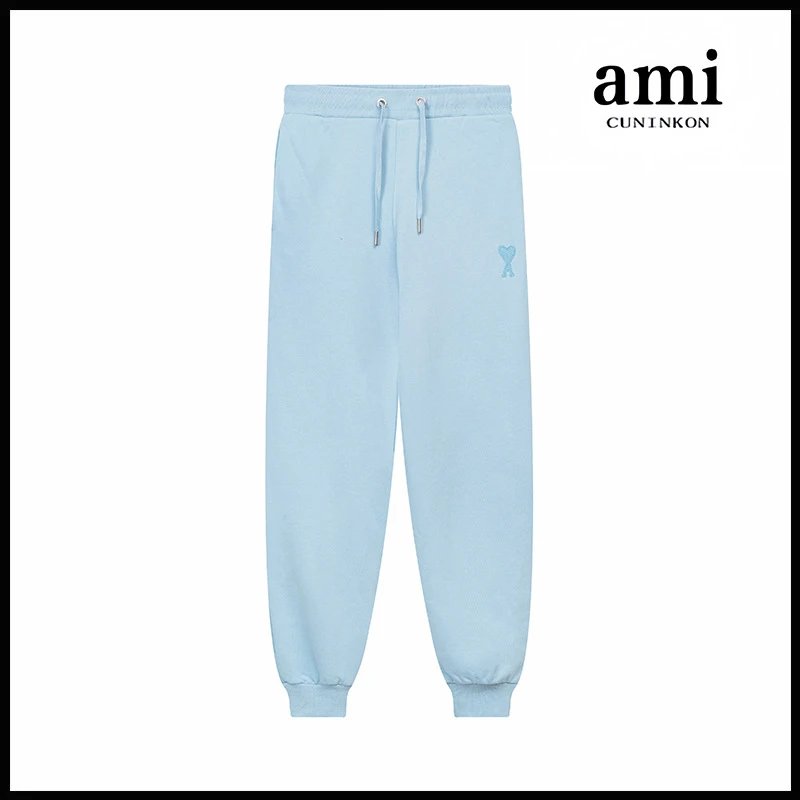 Ami Hoodie Ami Hoodie Couple Suit Classic Love Cotton Loose round Neck Raglan Hooded Sweater Leisure Tappered Trousers-CY