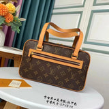 Louis Vuitton LV Women's Bag Top version Women's Classic Mid-Ancient Jack Purcell Box Bag Medium Portable Shoulder Underarm Bag Smiling Face Bag Camera Bag M51182M51183M51181