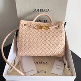 Bottega Veneta Women's Bag Top version 【Level Surrogate Shopping】Home New andiamo Handbag Woven Bag Horoscope Buckle Briefcase Large45cm Shopping Bag Tote Bag tote Bag Handbag Shoulder Crossbody Bag24New Women's Bag New Color Idle Style Square Pocket Bag