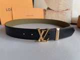Louis Vuitton LV Belt Top version 【Counter Quality】The Most New Belt3.5cm Men's Belt Metal Buckle Men's Leather Belt with Classic Chessboard Plaid Belt with Genuine Goods Packaging in and out of the Counter No Problem Versatile Casual Fashion Formal Wear