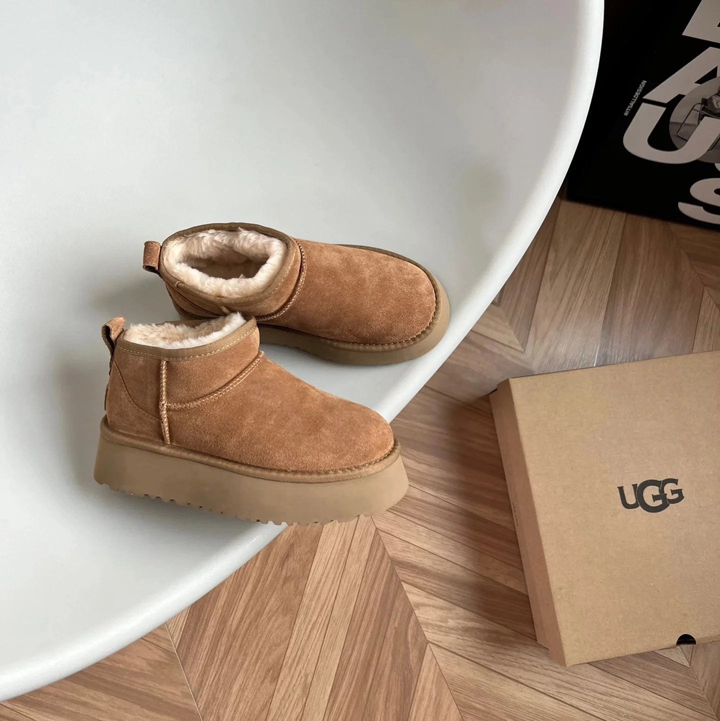 UGG Snow boots Shoes Fashion Classic Ankle Boots Combination Longfeng Fur
