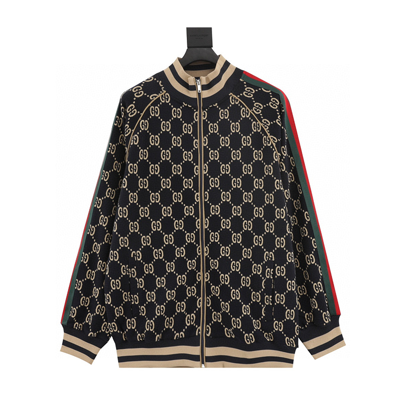 Gucci Jackets New Jacquard Full Printing LOGO Coat for Men and Women