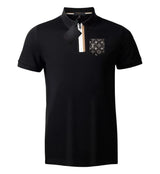 Louis Vuitton LV T-shirt Small grid pattern on the chest logoPOLO Shirt Lapel Short Sleeve25ss New Unisex Summer Short Sleeve OS Loose T Business Half Sleeve Shirt Plus Size T-Shirt
