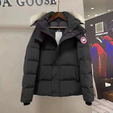 Canada Goose Down Jacket Chest Pocket Mid-Length Men's down Jacket Coat