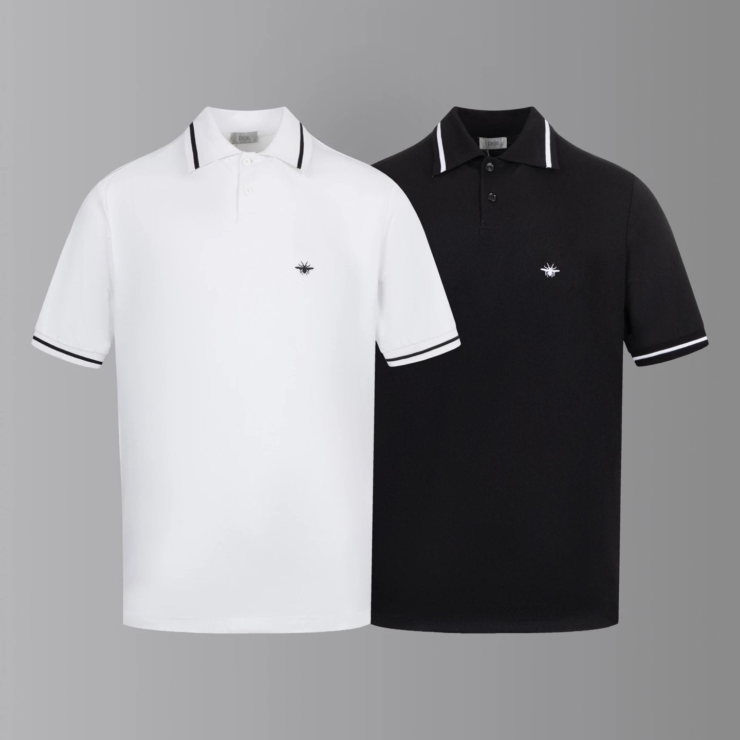 Dior T-shirt Little Bee on Chest logo Embroidery POLO Shirt Lapel Short Sleeve25ss New Unisex Summer Short Sleeve OS Loose T Business Half Sleeve Shirt Plus Size T-Shirt