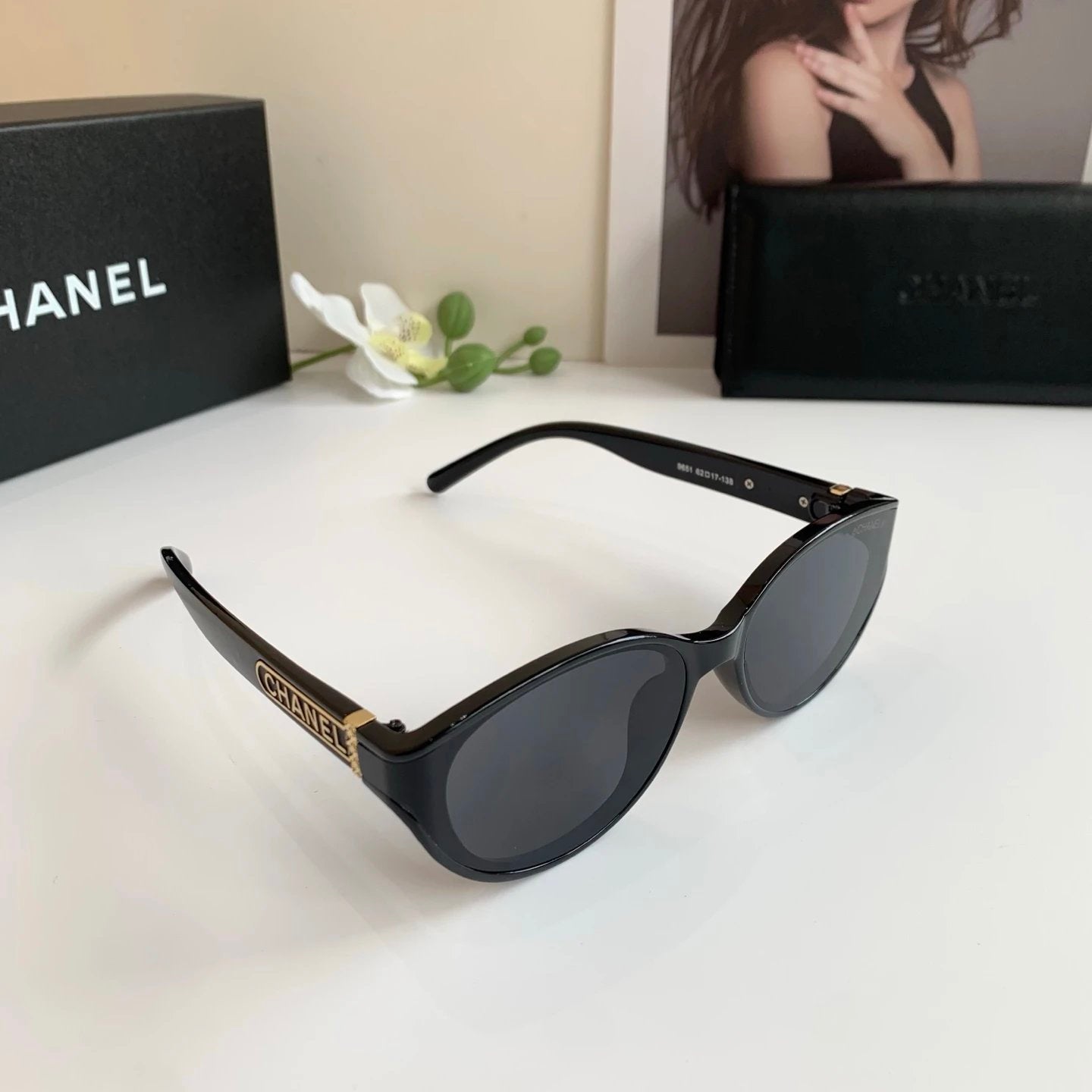 Chanel Sunglasses Letter Logo Temple Sunglasses Slimming Non-Prescription Unisex Couple Style Driving Beach Fishing UV Protection25ss New Sports Casual Versatile Glasses