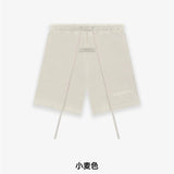 ESSENTIALS Shorts Top Version Double Line Flocking Shorts High Street Fashion Brand Sports Shorts Men