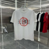 Maison Margiela T-shirt Unique Chest Print logo round Neck Short Sleeve25ss New pure cotton T Unisex T-Shirt OS Drop Shoulder Loose Fit Base Shirt Top T-Shirt Short Sleeve