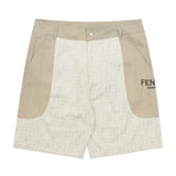 FENDl Shorts Full Print Double F Letter Printing logo Five-point Shorts25ss New Drawstring Casual Summer Pants American Style5Two-in-One Casual Sweatpants for Men and Women, Pure Cotton Joggers