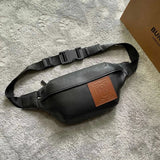 Burberry Women's Bag Top version Version Men's and Women's Bags80101441Black Medium Logo Letter logo Unisex Waist Bag Men's Crossbody Chest Bag Backpack Shoulder Bag Original Single Famous Brand Bag