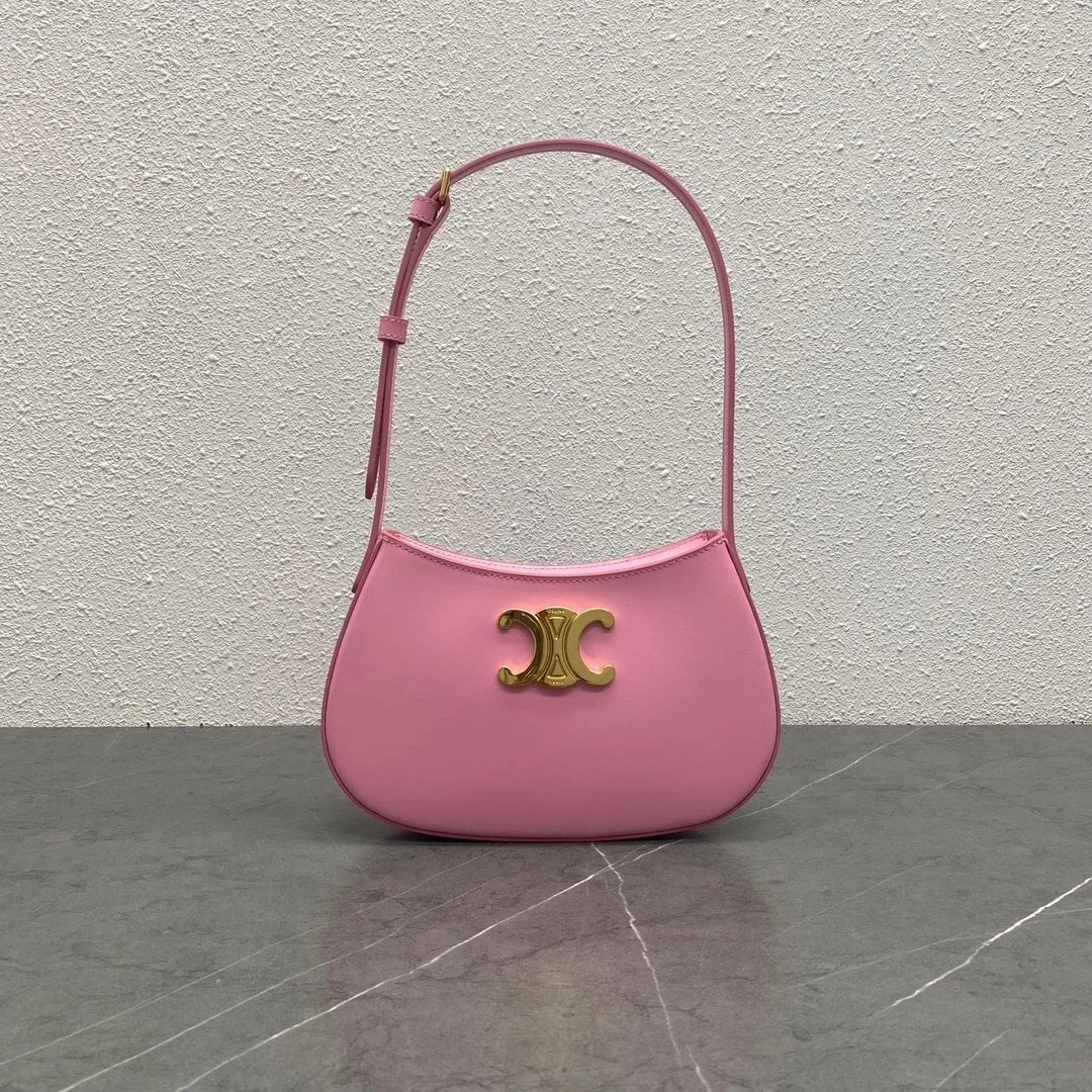 Celine women's bag Top version 【Original Genuine Goods Leather】New2024New Year Limited New TILLY Handbag Arc De Triomphe hobo Underarm bag Tilly Underarm Bag Backpack Shoulder Bag115703