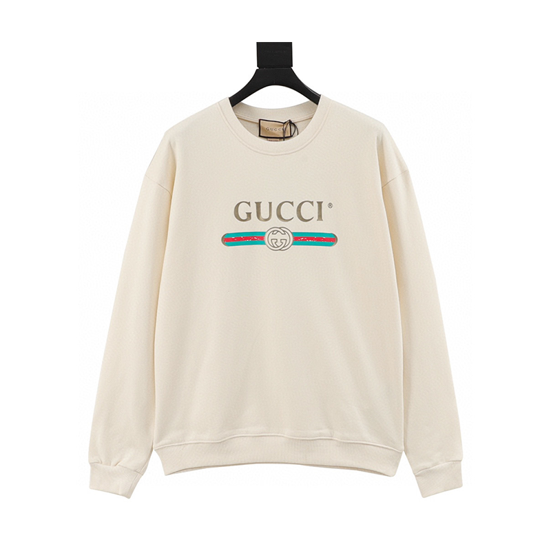 Gucci Hoodie Back Small Yellow Duck Graphic Print Crew Neck Pullover Sweater for Men and Women