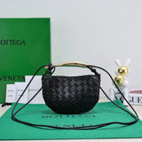 Bottega Veneta Women's Bag Top version 【New Arrival】2023New Sardine Sardine Handbag New mini Sardine Bag Small Handbag Handbag High-Grade Explosion-Proof Stainless Steel Hardware+24k Real Gold Electroplating Process