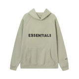 ESSENTIALS Hoodie Double Line Three-Dimensional Silicone Velvet Padded Hooded Sweatshirt Sweatpants Suit Autumn and Winter Men and Women ins Tide