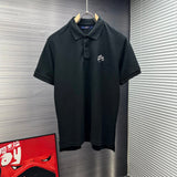 Louis Vuitton LV T-shirt Chest Chicken Letter logo Embroidery POLO Shirt Lapel Short Sleeve25ss New Unisex Summer Short Sleeve OS Loose T Business Half Sleeve Shirt Plus Size T-Shirt