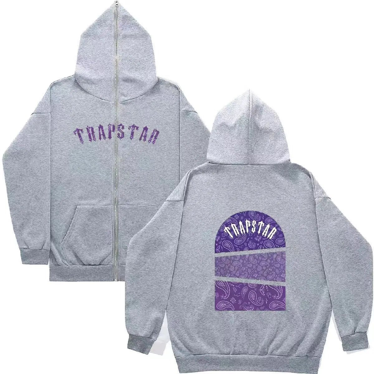 Trapstar Hoodie New American Style Trend Zipper Sweater Coat-SQ002