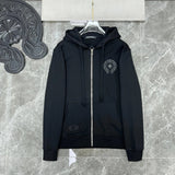 Chrome Hearts Hoodie Cross Hooded Sweater Loose Men's and Women's Zipper Hoodie