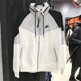 Nike Jackets Men's Coat Autumn Sports Men Windproof Running Training Stitching Contrast Color Coat AR2210