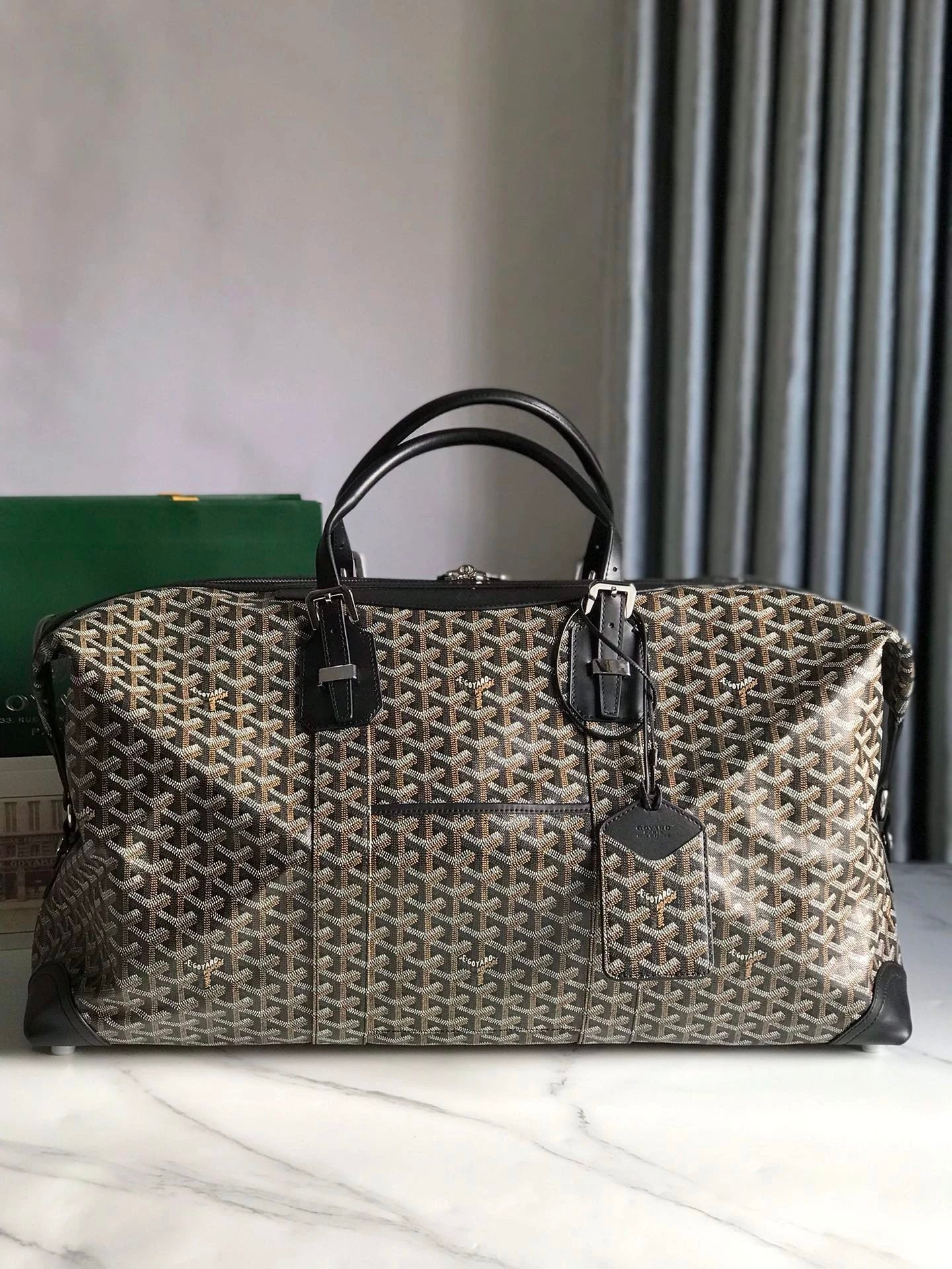 Goyard Bag Top version 【Highest Version Original Leather】New Product boeing Travel Bag45cm Handbag Business Traveling Luggage Bag Travel Bag New Men's Bag Women's Bag Large Capacity Bag Gym Bag45cm Large Travel Bag55cm